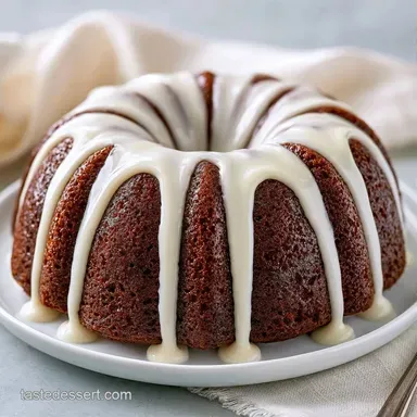 Chocolate Cream Cheese Bundt Cake for 12 Recipe Card