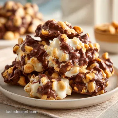 Chocolate Peanut Clusters: Slow-Cooked with Almond Bark Recipe Card