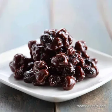 Chocolate Raisin Clusters in 15 Minutes Recipe Card
