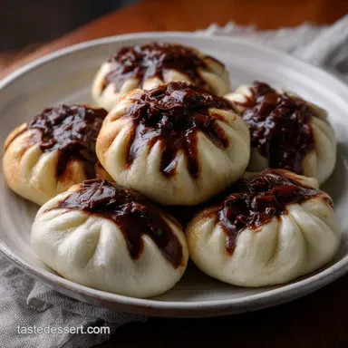 Chocolate Steamed Buns: Velvety Bao with Molten Center Recipe Card