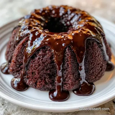 Chocolate Zucchini Bundt Cake for 10 Recipe Card