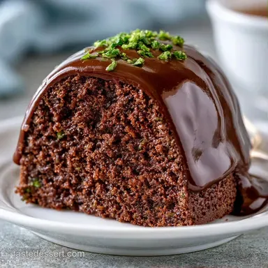 Chocolate Zucchini Cake in 50 Minutes Recipe Card