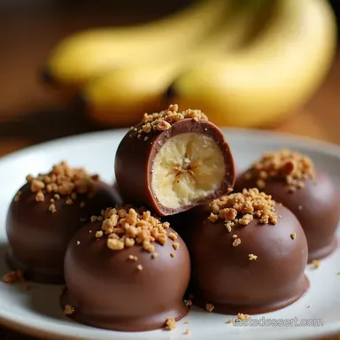 ChocTastic Frozen Banana Bonbons Easy Banana Lollies Recipe Card