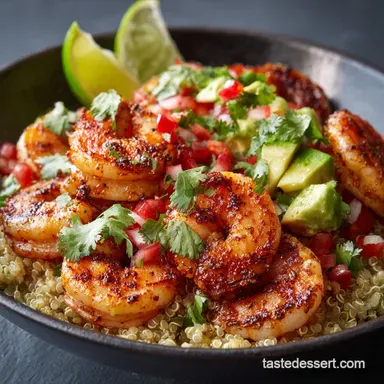 Cilantro Lime Quinoa Bowls with Shrimp Zesty Healthy 35Minute Dinner