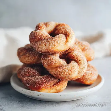 Cinnamon Sugar Twist Donuts: Airy Dough Recipe Card