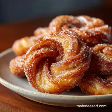 Cinnamon Sugar Twist Donuts: Airy Dough