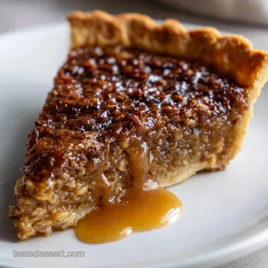 Amish Oatmeal Pie: Sticky Toffee Custard Filling Recipe Recipe Card