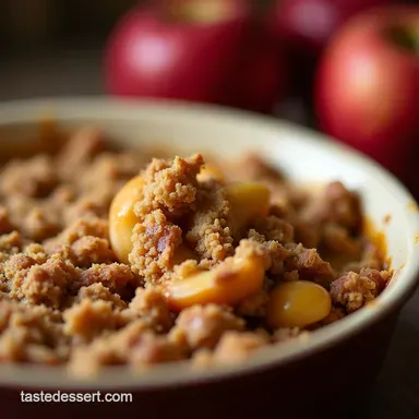 The Proper Job Classic Apple Crisp Recipe Buttery Oat Topping Recipe Card