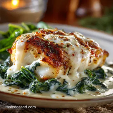 Classic Fish Florentine Recipe Baked Cod with Creamy Mornay Sauce