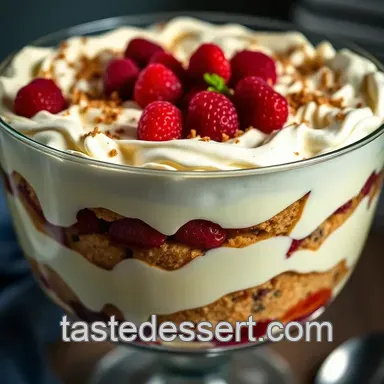 Classic British Trifle: A Layered Delight presentation