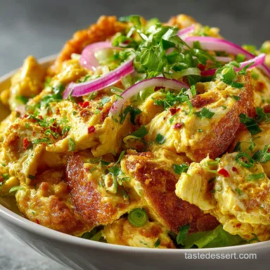 Coronation Chicken Salad Recipe My Royal Lunchbox Treat Recipe Card