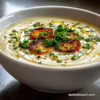 Potato Leek Soup Recipe: Creamy, Velvety, French Classic Comfort Recipe Card