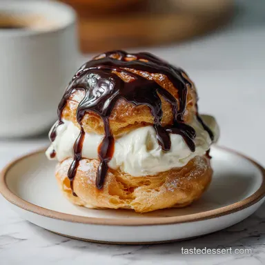 French Profiteroles Recipe in 40 Minutes Recipe Card