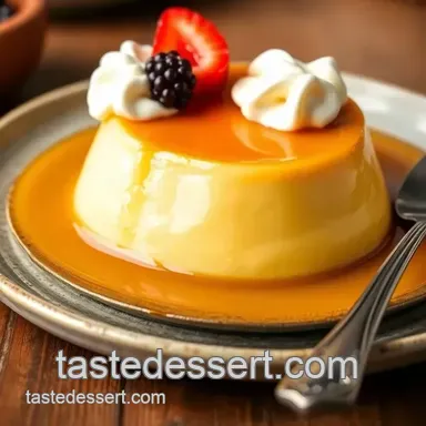 Classic Guatemalan Flan: A Caramel Custard Delight presentation