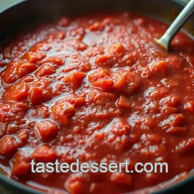 Classic Homemade Pizza Sauce presentation