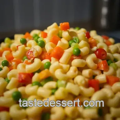 Classic Mac Salad: A Creamy and Delightful Hawaiian Side Dish presentation