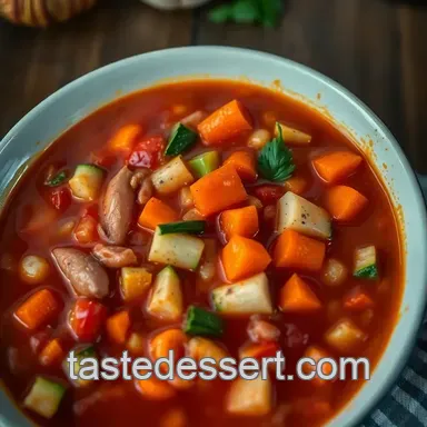 Classic Minestrone Soup: A Heartwarming Italian Delight presentation