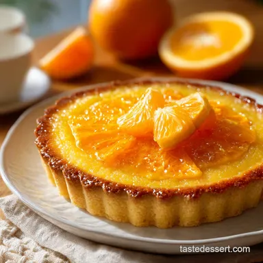 Classic Orange Tart Recipe for 8 Servings Recipe Card