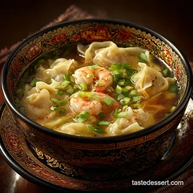 Wonton Soup: Classic Pork and Prawn Recipe (Ultimate Hug) Recipe Card