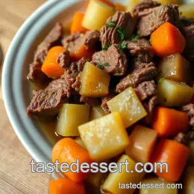 Classic Slow Cooker Corned Beef and Cabbage presentation