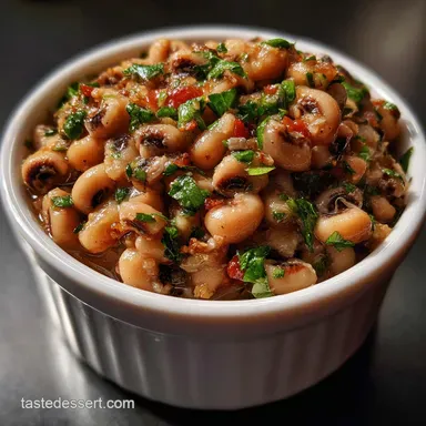 Black Eyed Peas: Classic Southern Style Hoppin John Base Recipe Card