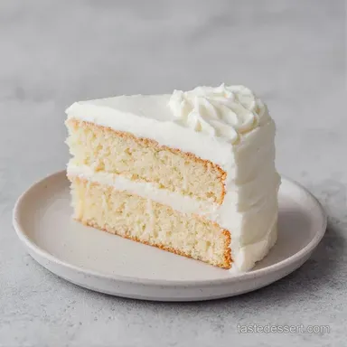 Classic White Flag Cake for 24 Servings Recipe Card