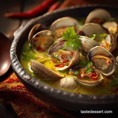 Coconut Broth Clams with Lemongrass: Quick Fragrant Asian Steamer Recipe Card