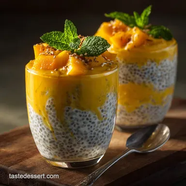 Foolproof Creamy Coconut Mango Chia Pudding Recipe Recipe Card