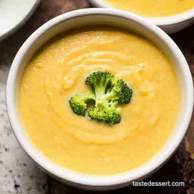 My Creamy Broccoli Cheese Soup is creamy McAlisters Copycat Recipe Card
