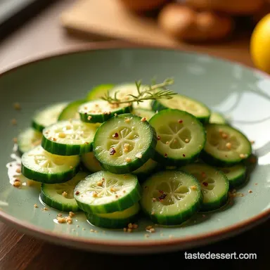 Cool Cucumber Salad Dressing Dill Lemon Magic Recipe Card