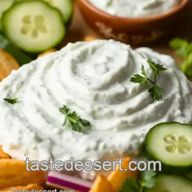 Cool & Creamy Cucumber Raita presentation