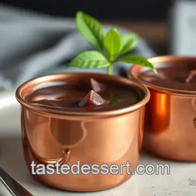 Copper dessert: Easy Spiced Chocolate Pots de Crème Recipe!