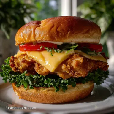 Copycat Chick fil A Crispy Chicken Sandwich with Dill Pickles Recipe Card