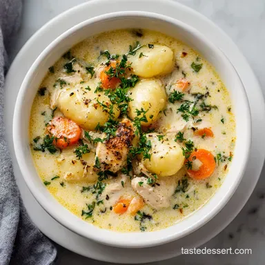Copycat Olive Garden Chicken Gnocchi Soup Recipe Recipe Card