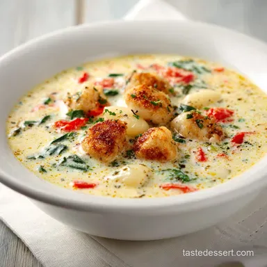 Copycat Olive Garden Chicken Gnocchi Soup Recipe