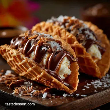 Copycat Choco Tacos: Homemade Recipe with Crispy Waffle Shells Recipe Card