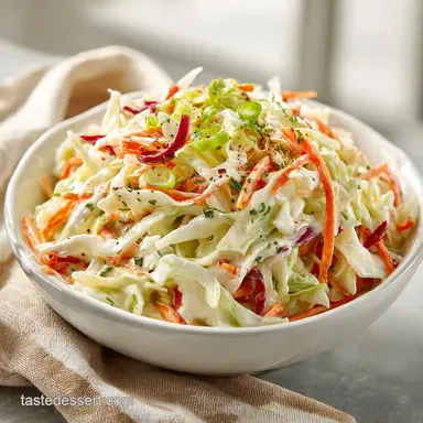 KFC Coleslaw Copycat Recipe for 8 Servings Recipe Card