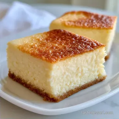 Cottage Cheese Cheesecake Bars: Silky
