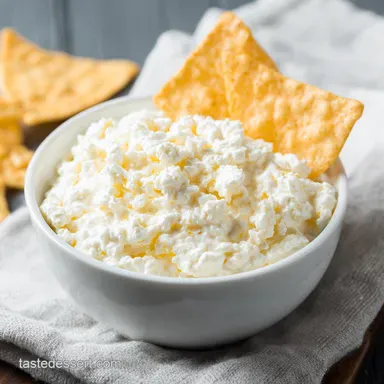 Cottage Cheese Queso Dip: Guilt-Free & Delicious! Recipe Card
