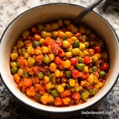 Easy Potluck Dishes Cowboy Caviar The Crowd Pleaser Recipe Card