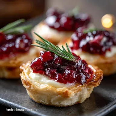 Thanksgiving Appetizers: Easy Cranberry Brie Tartlets (15-Min Prep) Recipe Card