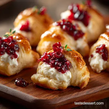 Cranberry Cream Cheese Crescent Bites: Easy, Flaky, Festive Brunch Bites Recipe Card