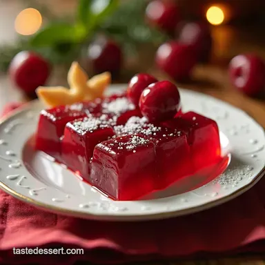 Cranberry Jello Salad My Nans Retro Holiday Favorite Recipe Card