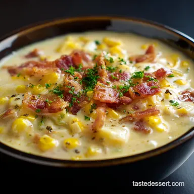 Easy Corn Chowder Recipe: My Creamy, Dreamy Secret! Recipe Card
