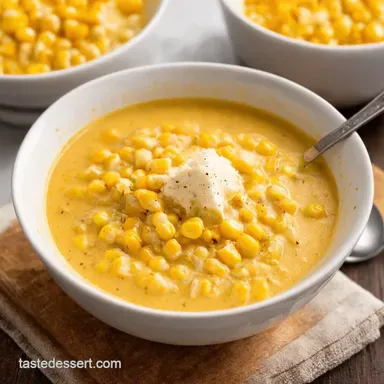 Quick Easy Corn Chowder Creamy Comfort in 30 Minutes Recipe Card