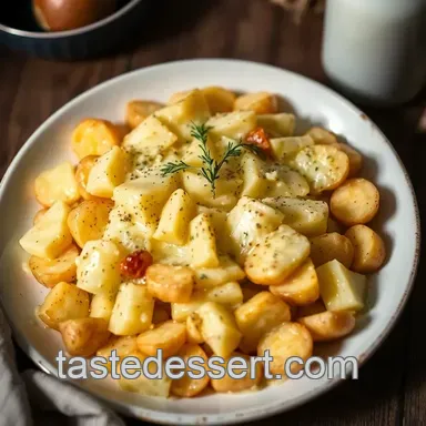 Creamy Edam Cheese Potato Bake presentation