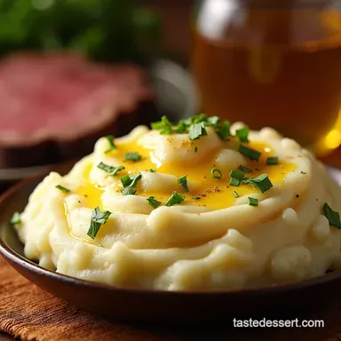 Best Sides for Prime Rib Creamy Garlic Mashed Potatoes Recipe Card