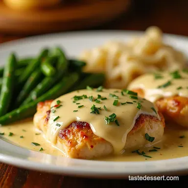 Creamy Garlic Parmesan Chicken Savory delicious skinless chicken thighs Recipe Card