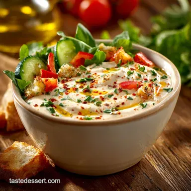 Hummus Salad Dressing: Easy, Healthy, Ultra-Creamy Vegan Recipe Recipe Card