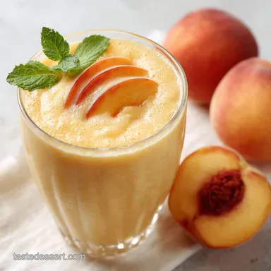 Peach Smoothie: Ultimate Creamy Easy Summer Recipe Recipe Card